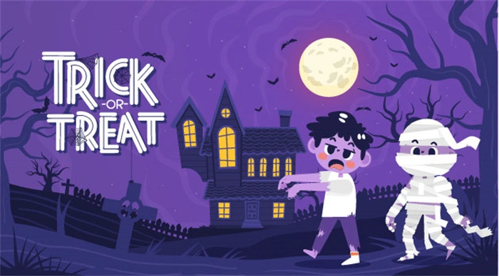 Halloween promotional poster wallpapaer background pattern template (10)