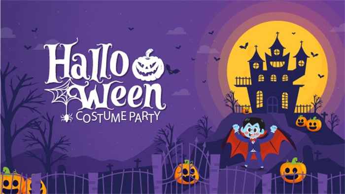 Halloween promotional poster wallpapaer background pattern template (8)