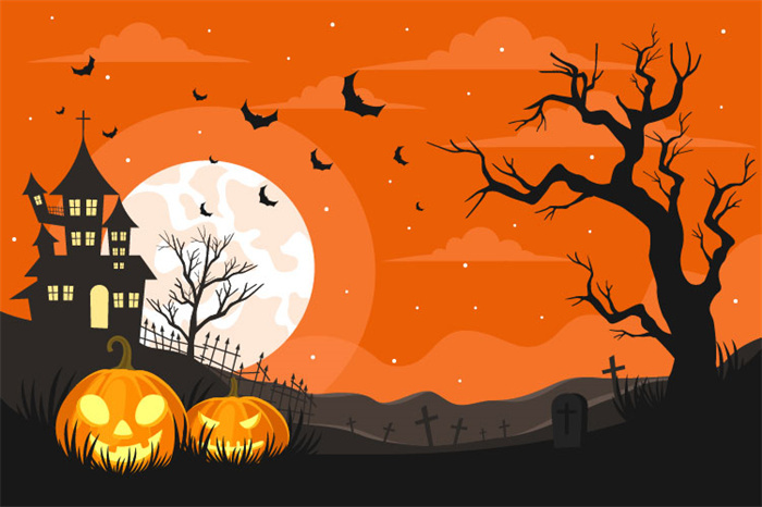 Vampire's Lair: Sinister Halloween Poster Background