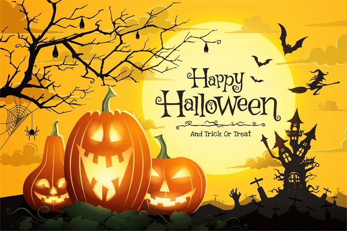 Halloween promotional poster wallpapaer background pattern template (6)