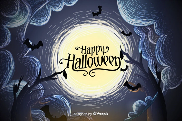 Halloween promotional poster wallpapaer background pattern template (1)