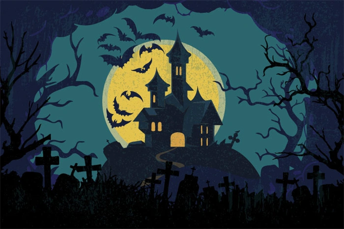 Halloween promotional poster wallpapaer background pattern template (3)