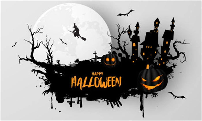 Halloween promotional poster wallpapaer background pattern template (5)
