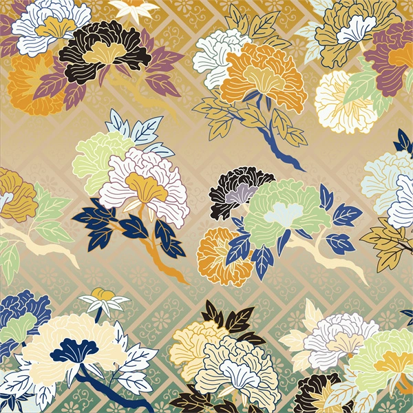 Japanese traditional style element decorative background wallpaper pattern (15)