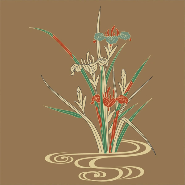 Japanese traditional style element decorative background wallpaper pattern (24)