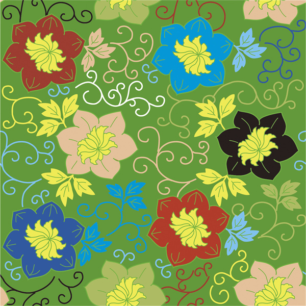 New Year Celebration - Focused Decorative Japanese Pagoda and Bamboo Wallpaper Pattern