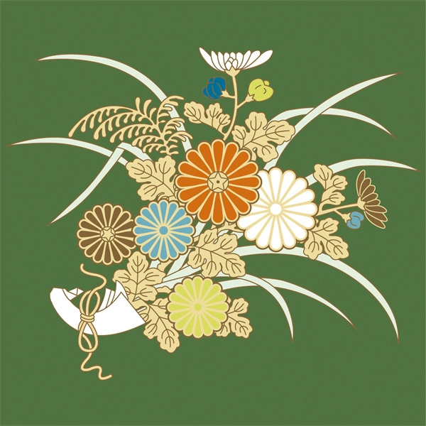 Japanese traditional style element decorative background wallpaper pattern (35)