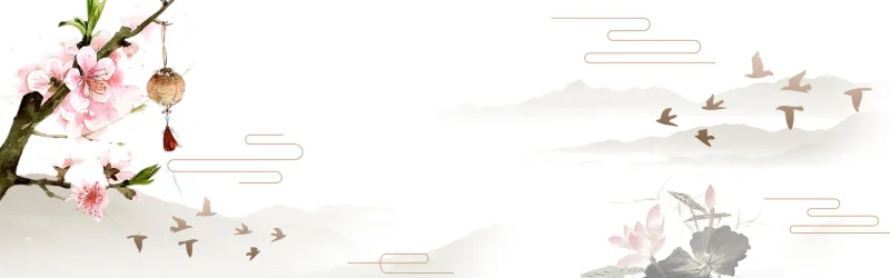 Traditional Chinese style ink and wash landscape pattern template (147)