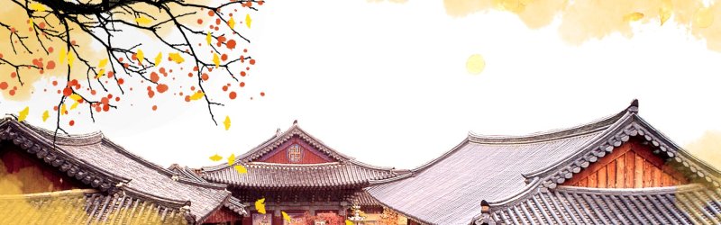 Misty Pavilions Chinese Ink - Wash Landscape Pattern Template for Digital Media