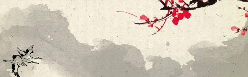 Traditional Chinese style ink and wash landscape pattern template (113)
