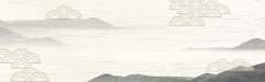 Timeless Echoes Chinese Ink - Wash Landscape Pattern Template for Artistic Prints