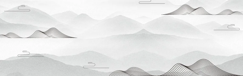 Traditional Chinese style ink and wash landscape pattern template (89)