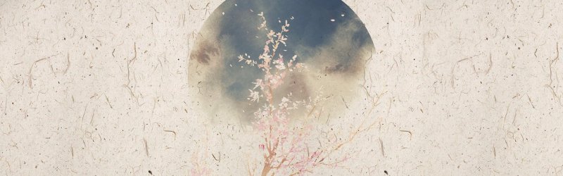 Meticulous Chinese Ink - Wash Landscape Pattern Template for Print Advertising