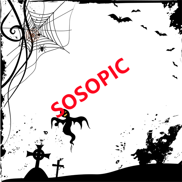 Halloween Decorative Cryptic - Symbol Border Pattern