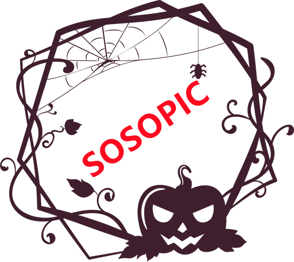 Halloween-themed decorative background border pattern template (39)
