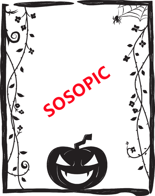 Halloween Adorning Enchanted - Themed Border Pattern Assortment