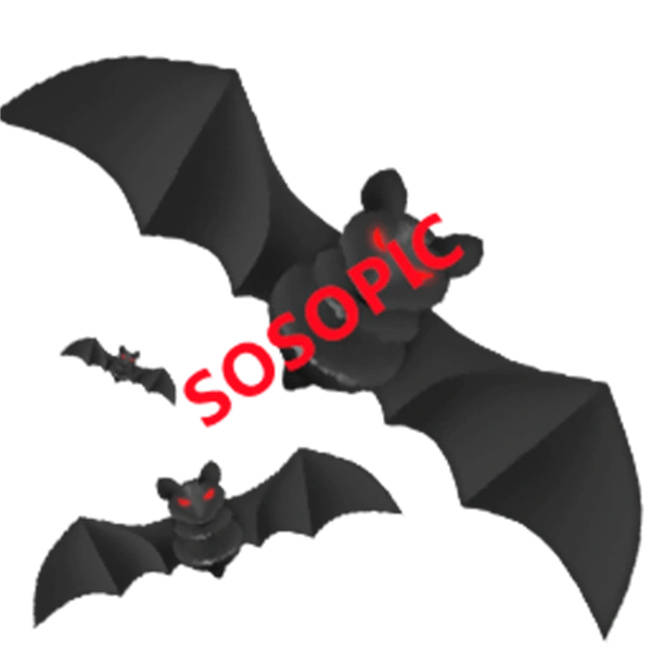 Halloween bat themed decorative element icons pattern template (72)