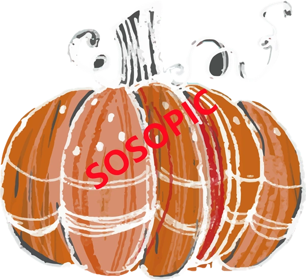 Halloween pumpkin themed decorative element icons pattern template (11)