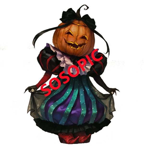 Halloween pumpkin themed decorative element icons pattern template (27)