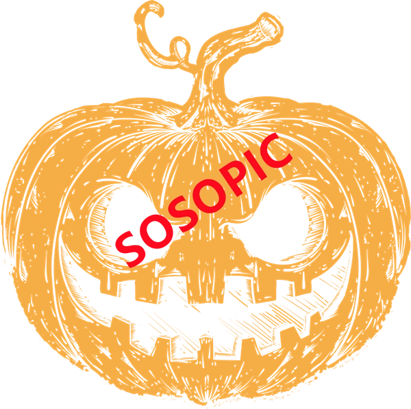 Halloween pumpkin themed decorative element icons pattern template (60)