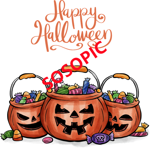 Halloween Candy Parade – Festive Treat Icons in Hand-Drawn Style