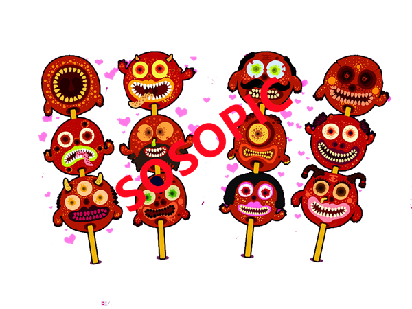 Halloween Candy Parade Pattern – Holiday Design for Packaging with Sweet Icons & Playful Style