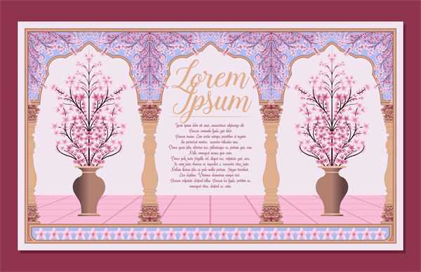 Pattern 102: Southeast Asian Style Decorative Wallpaper – Floral Harmony
