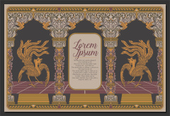 South-East Asian Decorative Wallpaper – Pattern 137: Festival Lantern Pattern