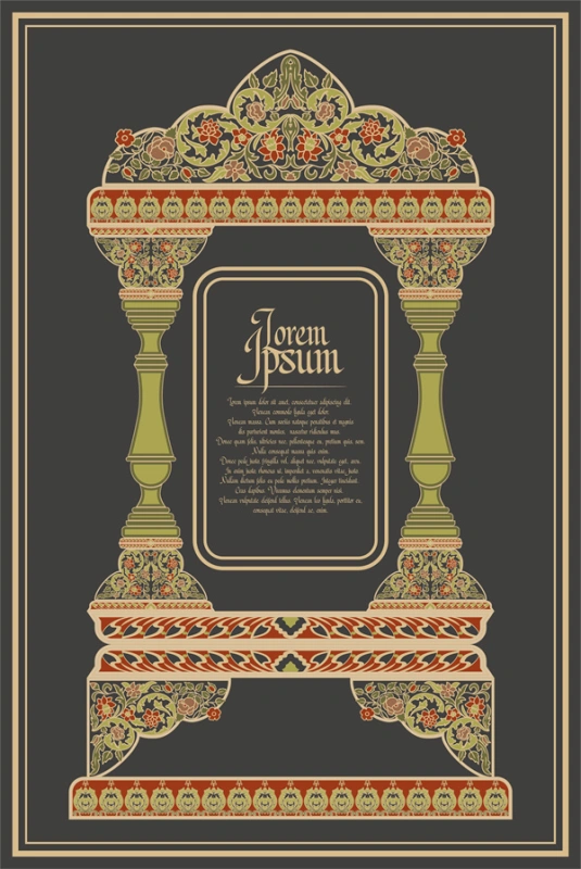 South-east Asian sytle decorative element background wallpaper pattern (12)