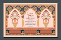 South-East Asian Decorative Wallpaper – Pattern 119: Lotus & Mandala Motif