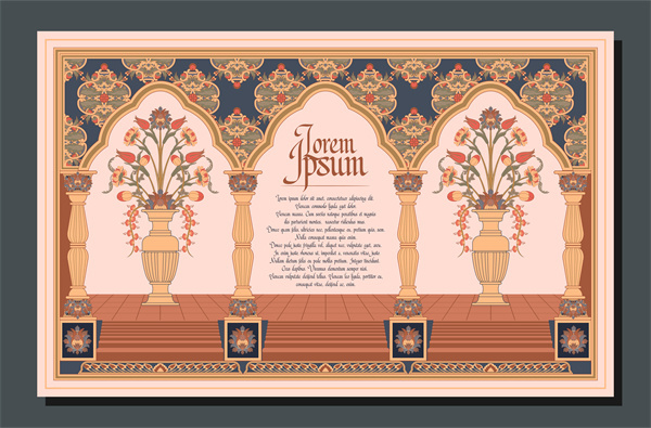 South-East Asian Decorative Wallpaper – Pattern 119: Lotus & Mandala Motif