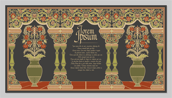 Southeast Asian Style Wallpaper – Accent Wall Art with Royal Peacock & Floral Ornaments