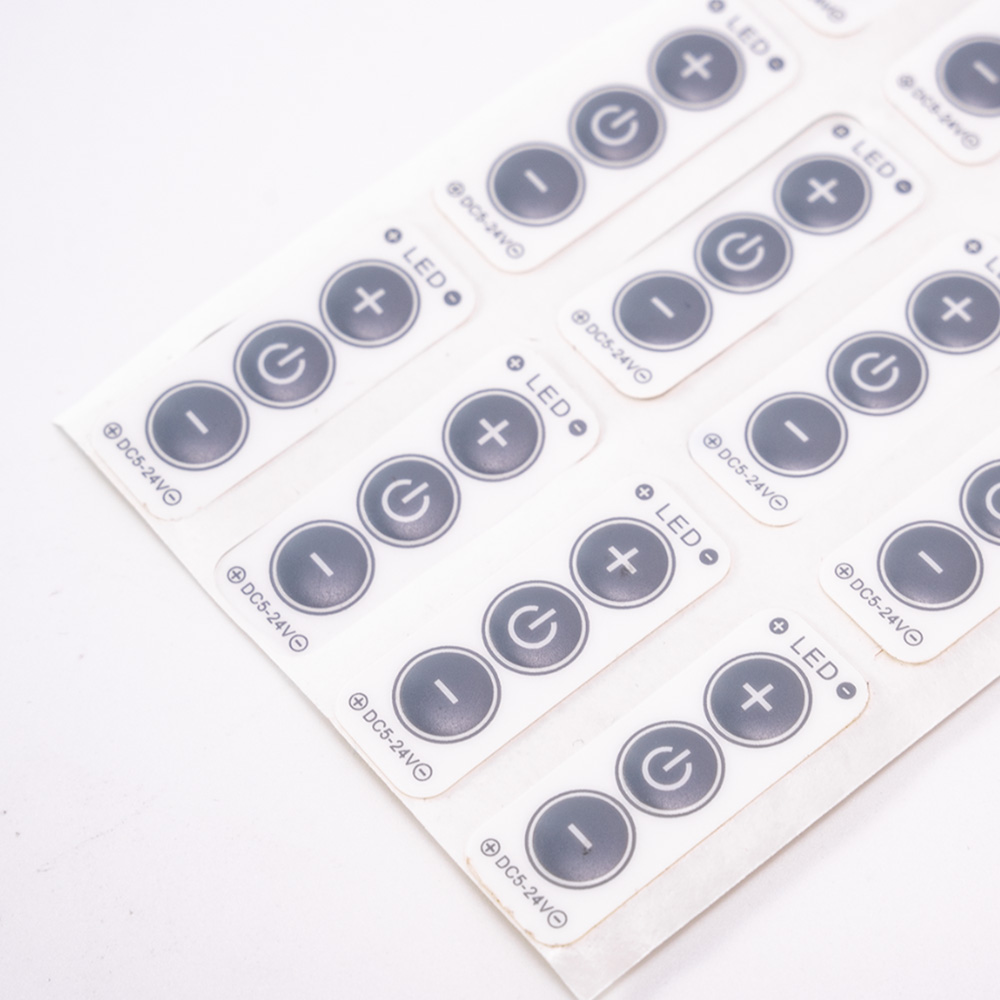 Durable Silk Screen Printed Embossed Buttons For Membrane Keypad