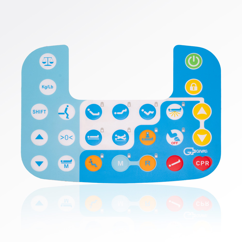 Polycarbonate Membrane Keypad with Embossed Buttons