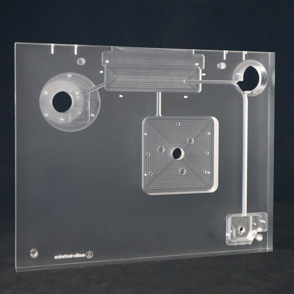 Acrylic Vinyl Record Player Base with High-Precision CNC Cutting