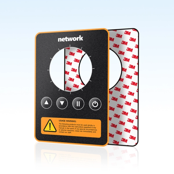 Polycarbonate sticker and graphic overlay
