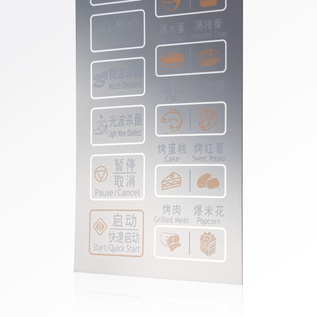 Custom polycarbonate(Lexan) Control Panels for Kitchen Appliances