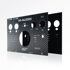 Custom polycarbonate Overlays for Audio Equipment