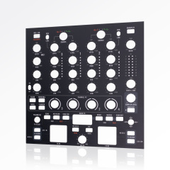 Custom polycarbonate Overlays for Audio Equipment
