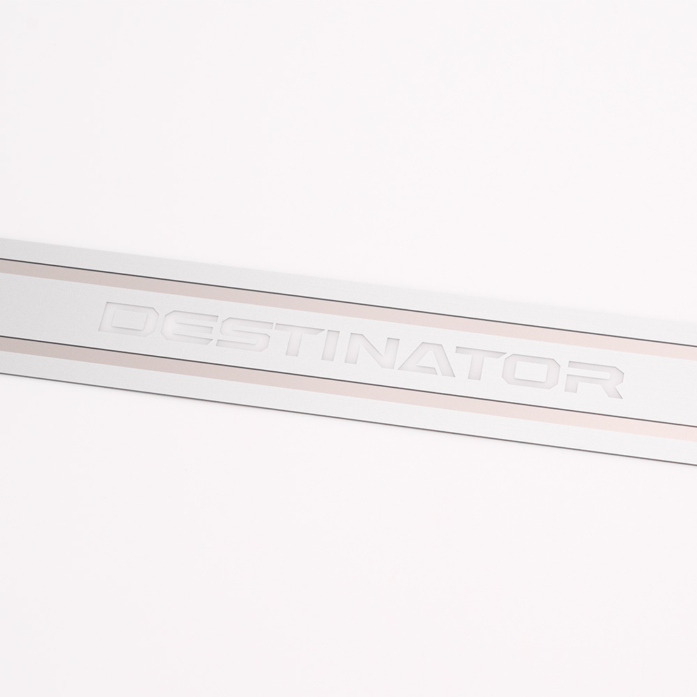 Custom polycarbonate Overlays for Car Welcome Strips
