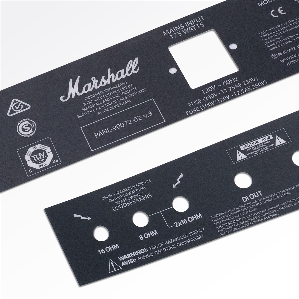 Custom PET Stickers for Amplifiers