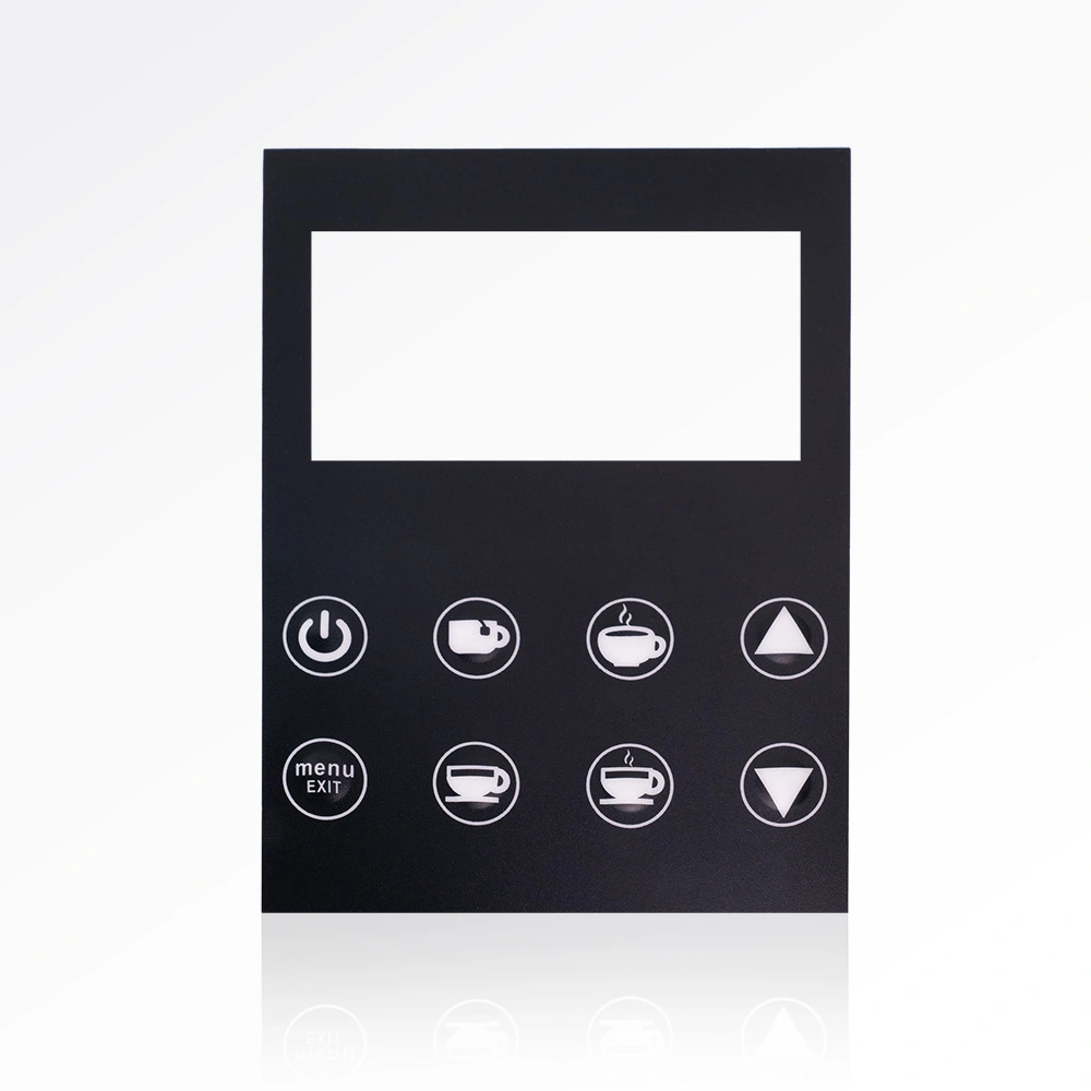 Custom PET Emboss Overlays for Coffee Machines