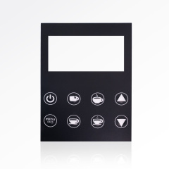 Custom PET Emboss Overlays for Coffee Machines