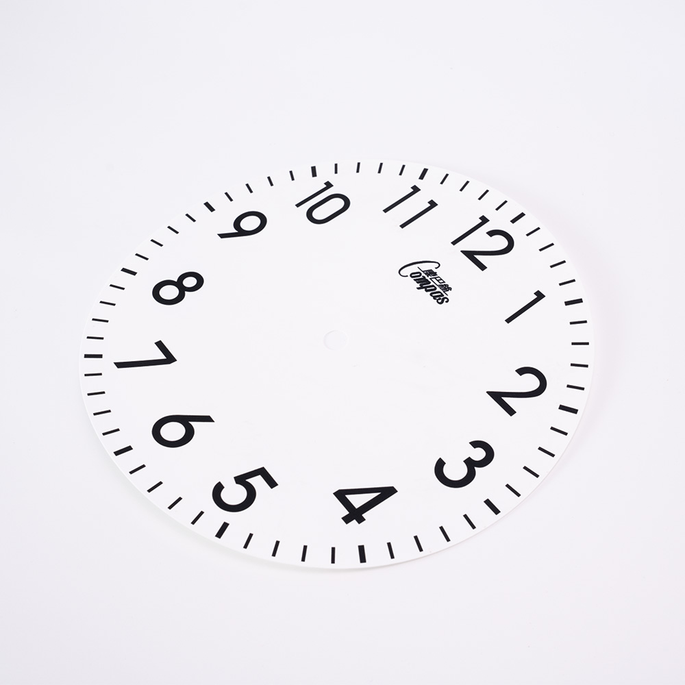 Polycarbonate Lexan dial sticker sample