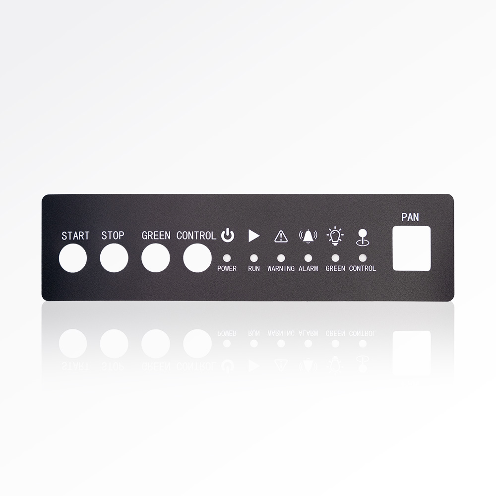 Custom polycarbonate Lexan sticker for industrial device panels