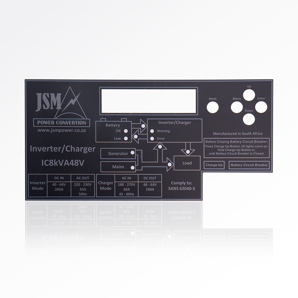 Custom polycarbonate(Lexan) Stickers for Industrial Equipment