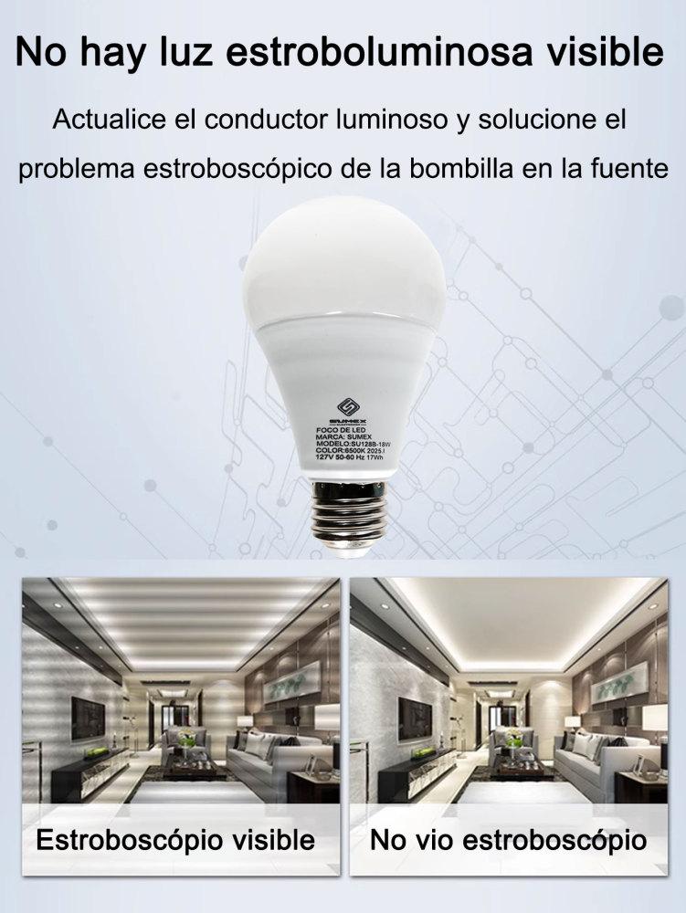 Kit 20 Piezas Foco Led Para Casa 18w Ahorradores Bombilla E27 Luz Blanco Frío