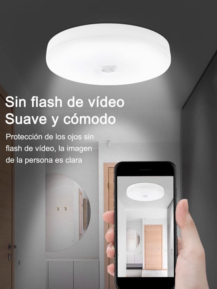 Lámpara de techo con sensor, LED brillante de color blanco frío activada por movimiento para uso doméstico, almacén, lavandería, despensa, cocina, pasillo, balcón, ático, garaje. Elija el tamaño adecuado según sus necesidades.