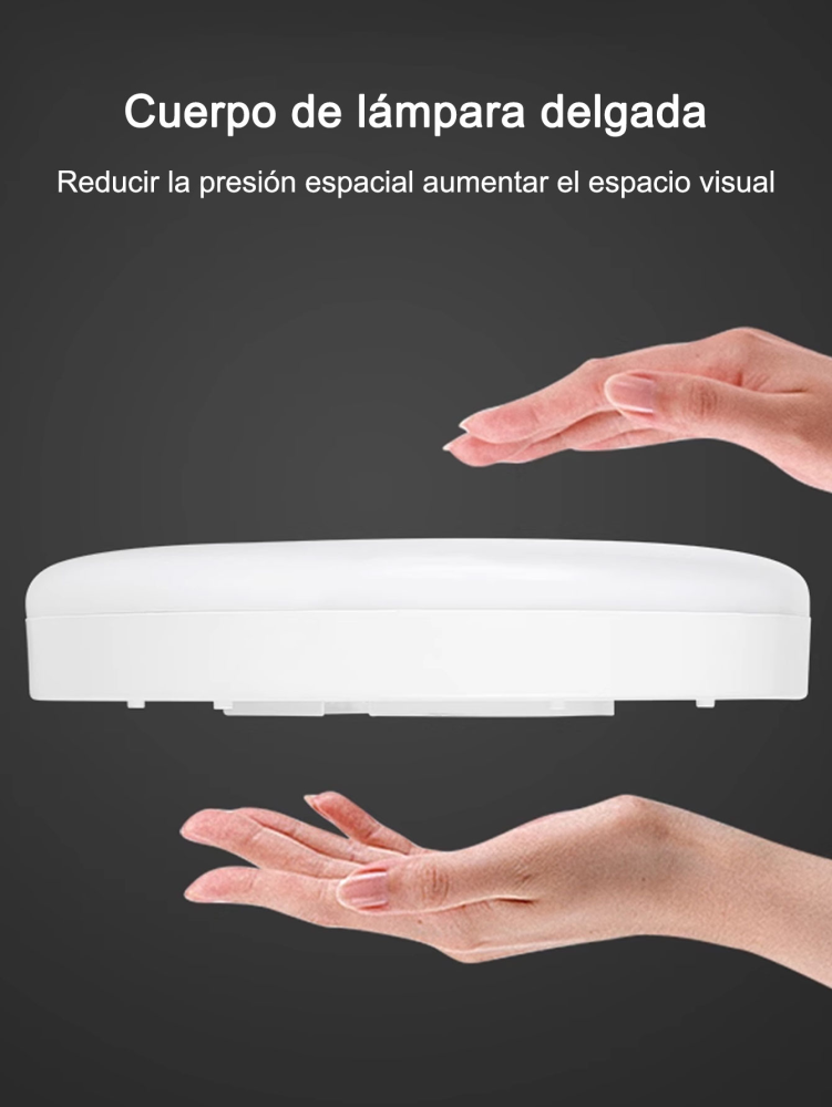 Lámpara de techo con sensor, LED brillante de color blanco frío activada por movimiento para uso doméstico, almacén, lavandería, despensa, cocina, pasillo, balcón, ático, garaje. Elija el tamaño adecuado según sus necesidades.
