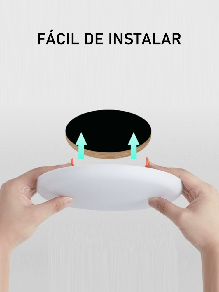 10W 1000Lm Lámpara empotrada LED,Lampara de Techo Empotrable,Lamparas Plafones Led para Techo luz cálida Moderno Ahorro de Energia para Dormitorio Sala de Estar Oficina.